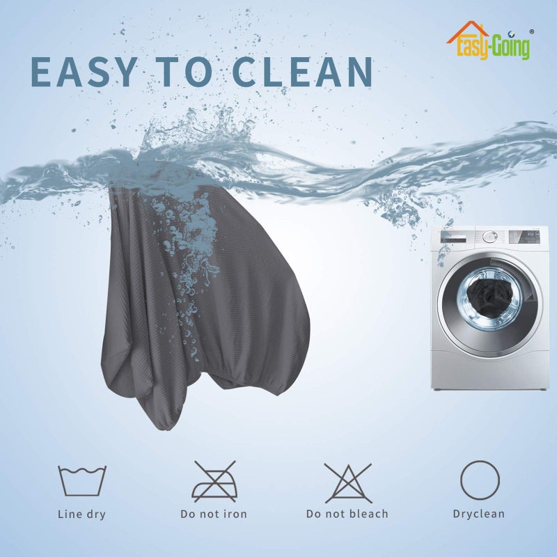 Easy-Going Stretch Cushion Cover Sofa Cushion Furniture Protector Sofa Seat Sofa slipcover Sofa Cover Soft Flexibility with Elastic Bottom(Oversized Sofa Cushion,Gray) - Image 5